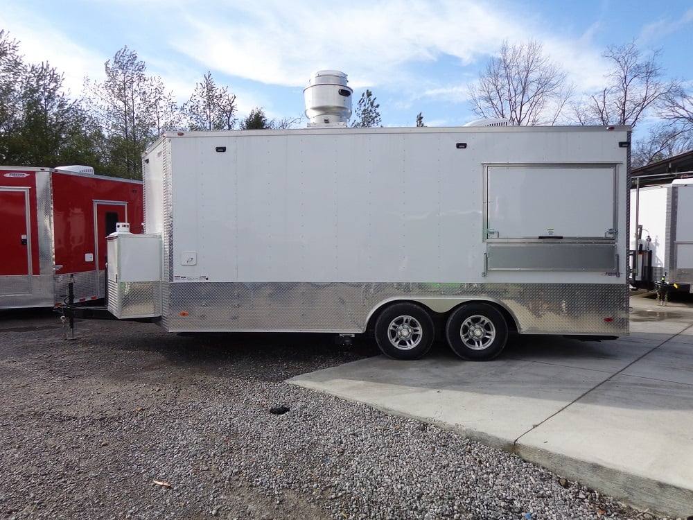 299-8.5-x-18-white-concession-food-trailer-with-appliances-11.jpg 8.5' x 18' White Concession Food Trailer With Appliances