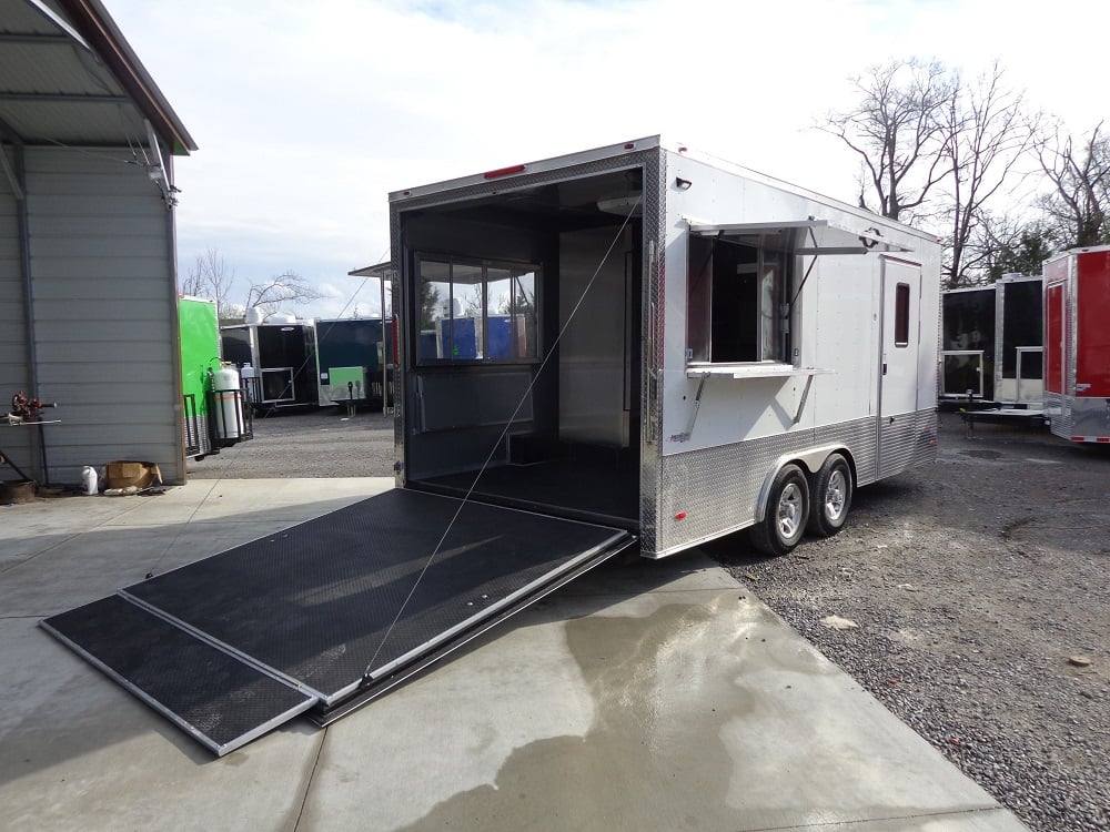299-8.5-x-18-white-concession-food-trailer-with-appliances-12.jpg 8.5' x 18' White Concession Food Trailer With Appliances