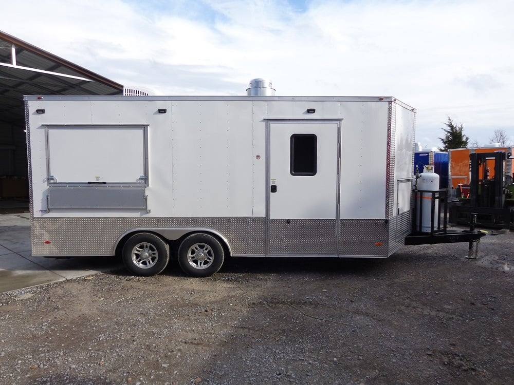 299-8.5-x-18-white-concession-food-trailer-with-appliances-14.jpg 8.5' x 18' White Concession Food Trailer With Appliances