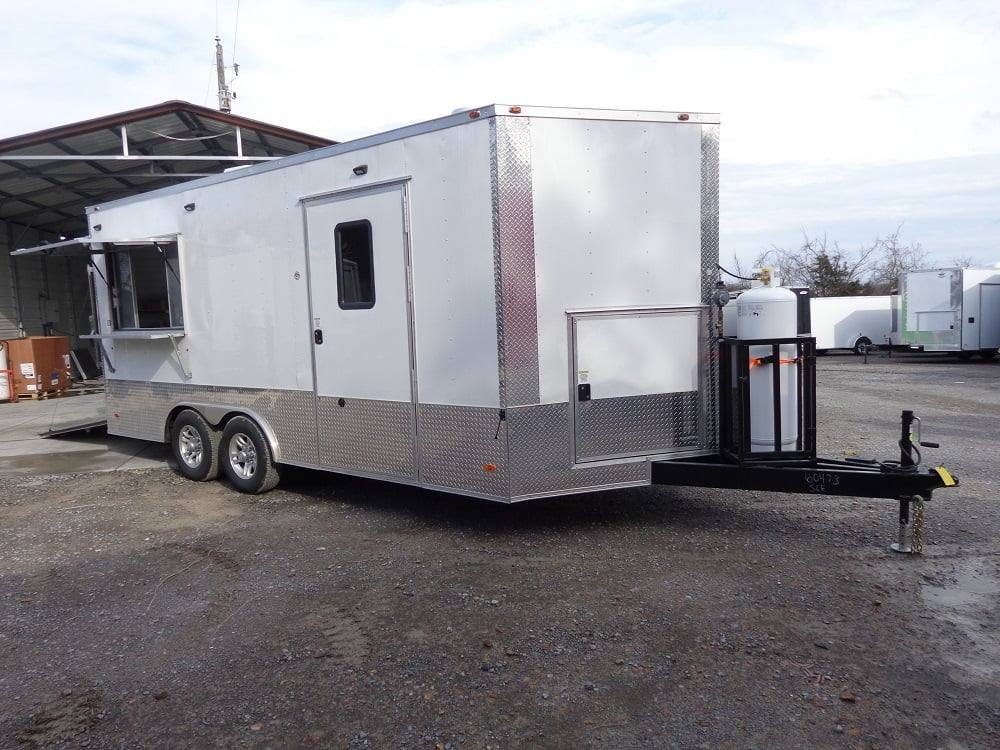 299-8.5-x-18-white-concession-food-trailer-with-appliances-19.jpg 8.5' x 18' White Concession Food Trailer With Appliances