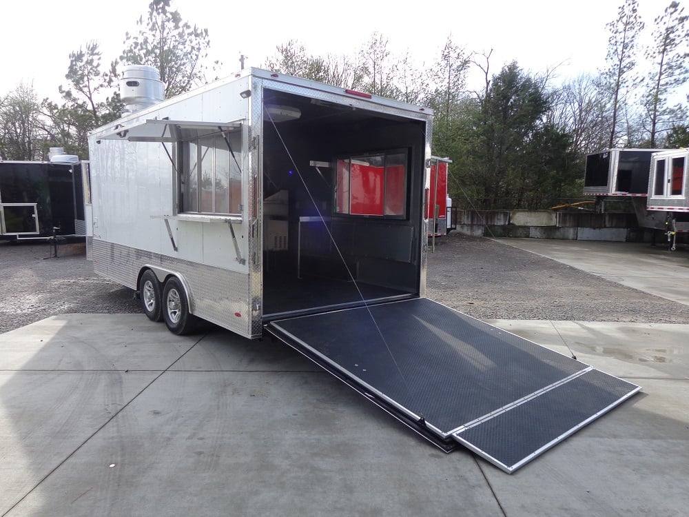 299-8.5-x-18-white-concession-food-trailer-with-appliances-30.jpg 8.5' x 18' White Concession Food Trailer With Appliances