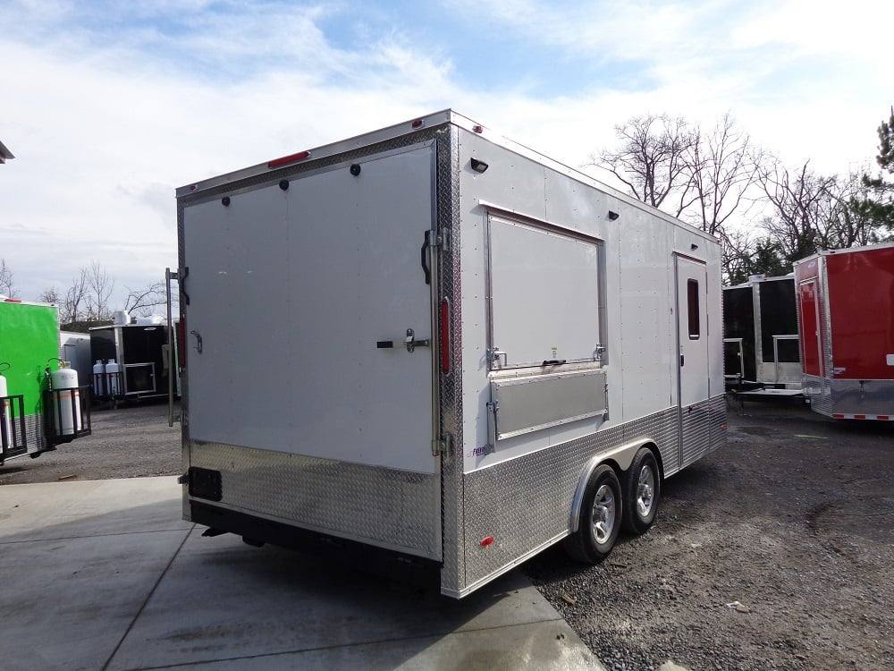 299-8.5-x-18-white-concession-food-trailer-with-appliances-7.jpg 8.5' x 18' White Concession Food Trailer With Appliances