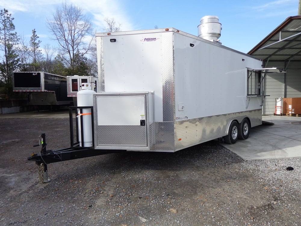 299-8.5-x-18-white-concession-food-trailer-with-appliances-9.jpg 8.5' x 18' White Concession Food Trailer With Appliances