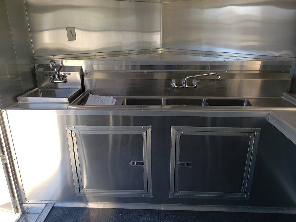 300-8.5-x-18-white-concession-food-trailer-with-appliances-11.jpg 8.5' x 18' White Concession Food Trailer With Appliances