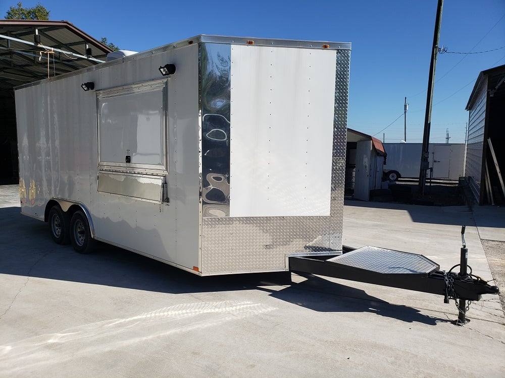 300-8.5-x-18-white-concession-food-trailer-with-appliances-16.jpg 8.5' x 18' White Concession Food Trailer With Appliances