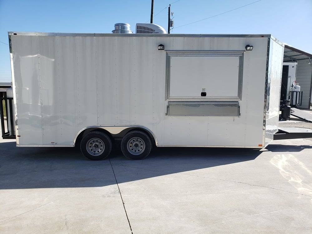 300-8.5-x-18-white-concession-food-trailer-with-appliances-17.jpg 8.5' x 18' White Concession Food Trailer With Appliances