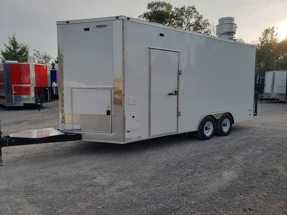 301-8.5-x-18-white-concession-food-trailer-with-appliances-20.jpg 8.5' x 18' White Concession Food Trailer With Appliances