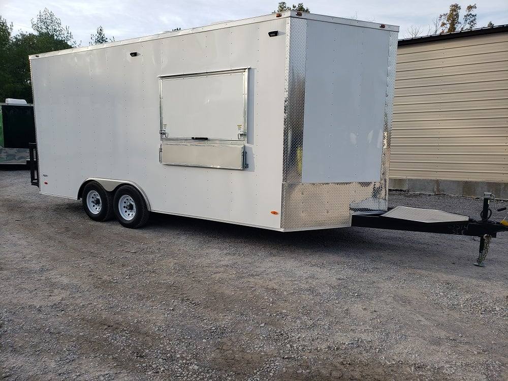 301-8.5-x-18-white-concession-food-trailer-with-appliances-26.jpg 8.5' x 18' White Concession Food Trailer With Appliances