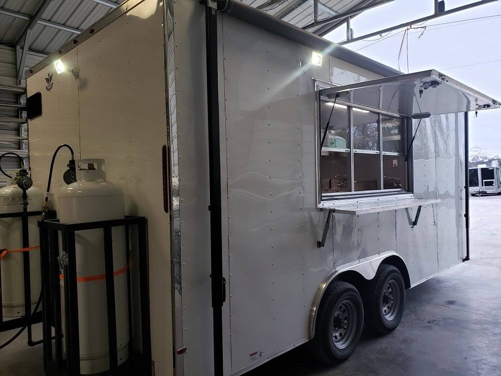 302-8.5-x-18-white-concession-food-trailer-with-appliances-11.jpg 8.5' x 18' White Concession Food Trailer With Appliances