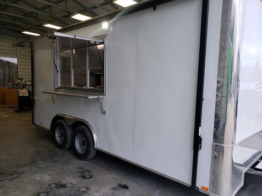 302-8.5-x-18-white-concession-food-trailer-with-appliances-19.jpg 8.5' x 18' White Concession Food Trailer With Appliances