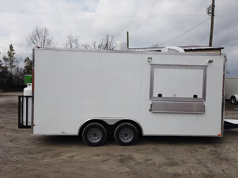 303-8.5-x-18-white-concession-food-trailer-with-appliances-12.jpg 8.5' x 18' White Concession Food Trailer with Appliances