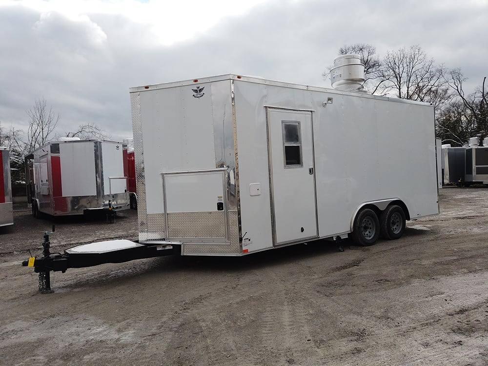303-8.5-x-18-white-concession-food-trailer-with-appliances-13.jpg 8.5' x 18' White Concession Food Trailer with Appliances