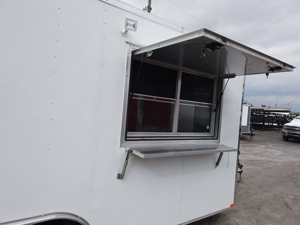 303-8.5-x-18-white-concession-food-trailer-with-appliances-19.jpg 8.5' x 18' White Concession Food Trailer with Appliances