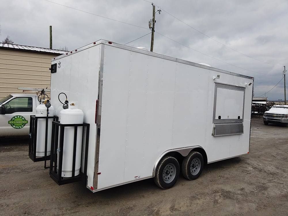303-8.5-x-18-white-concession-food-trailer-with-appliances-20.jpg 8.5' x 18' White Concession Food Trailer with Appliances