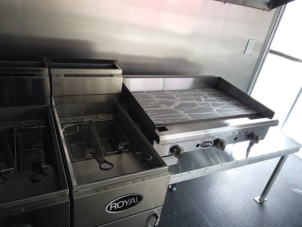 303-8.5-x-18-white-concession-food-trailer-with-appliances-27.jpg 8.5' x 18' White Concession Food Trailer with Appliances