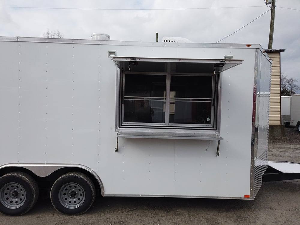 303-8.5-x-18-white-concession-food-trailer-with-appliances-29.jpg 8.5' x 18' White Concession Food Trailer with Appliances