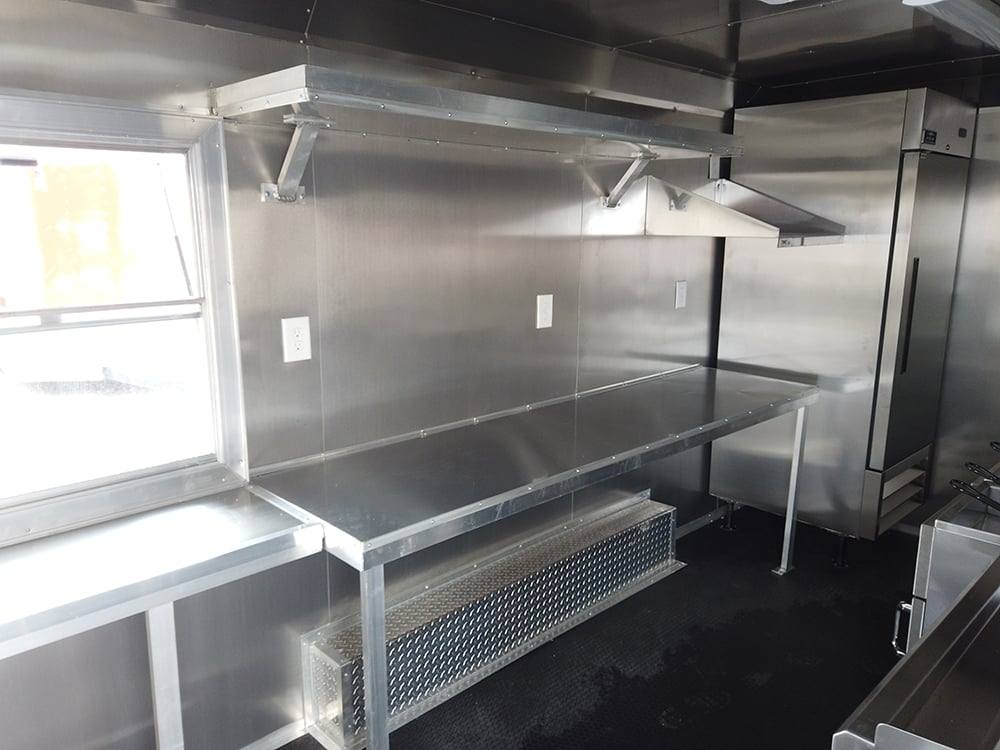 303-8.5-x-18-white-concession-food-trailer-with-appliances-3.jpg 8.5' x 18' White Concession Food Trailer with Appliances