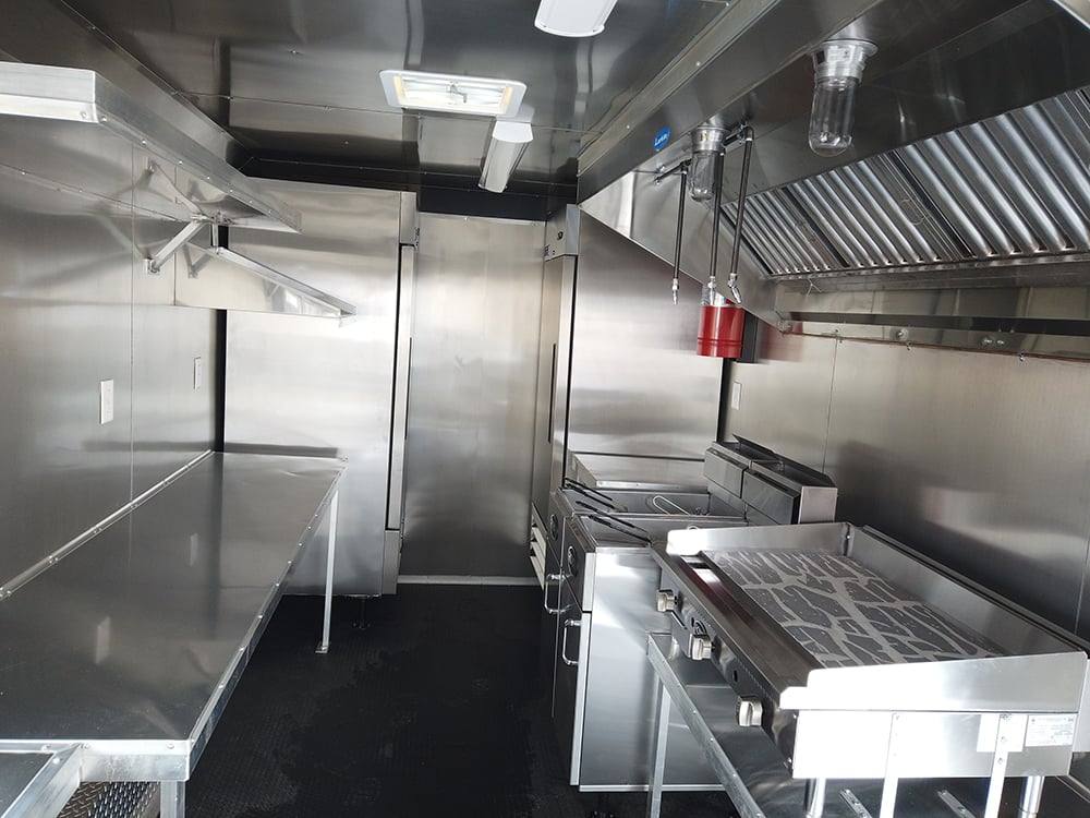 303-8.5-x-18-white-concession-food-trailer-with-appliances-4.jpg 8.5' x 18' White Concession Food Trailer with Appliances