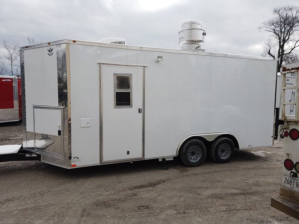 303-8.5-x-18-white-concession-food-trailer-with-appliances-5.jpg 8.5' x 18' White Concession Food Trailer with Appliances