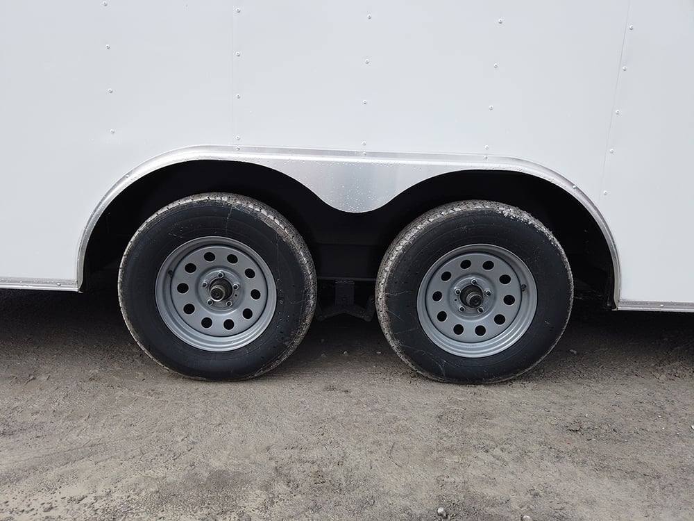 303-8.5-x-18-white-concession-food-trailer-with-appliances-9.jpg 8.5' x 18' White Concession Food Trailer with Appliances