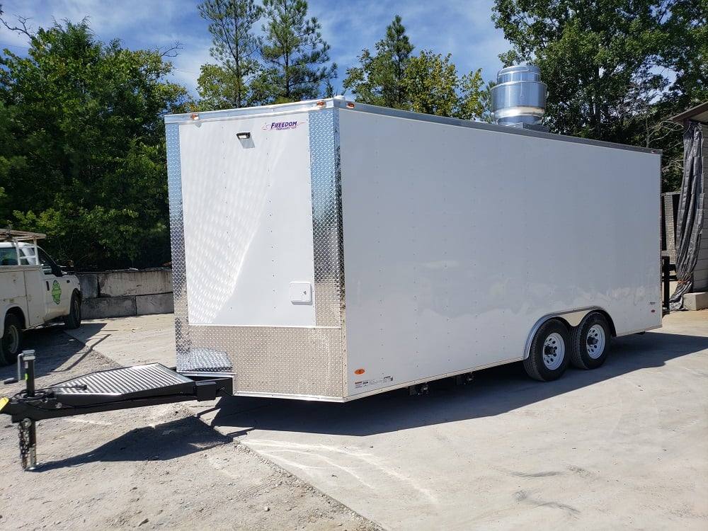304-8.5-x-18-white-concession-food-trailer-with-restroom-16.jpg 8.5' x 18' White Concession Food Trailer with Restroom