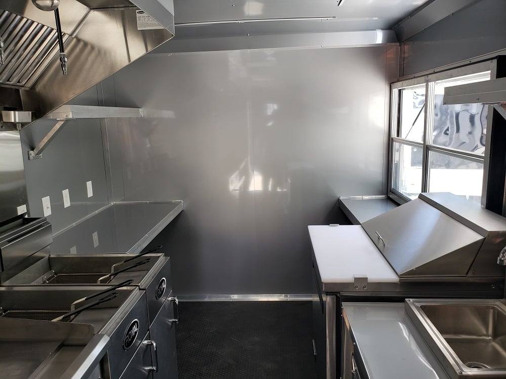 304-8.5-x-18-white-concession-food-trailer-with-restroom-20.jpg 8.5' x 18' White Concession Food Trailer with Restroom