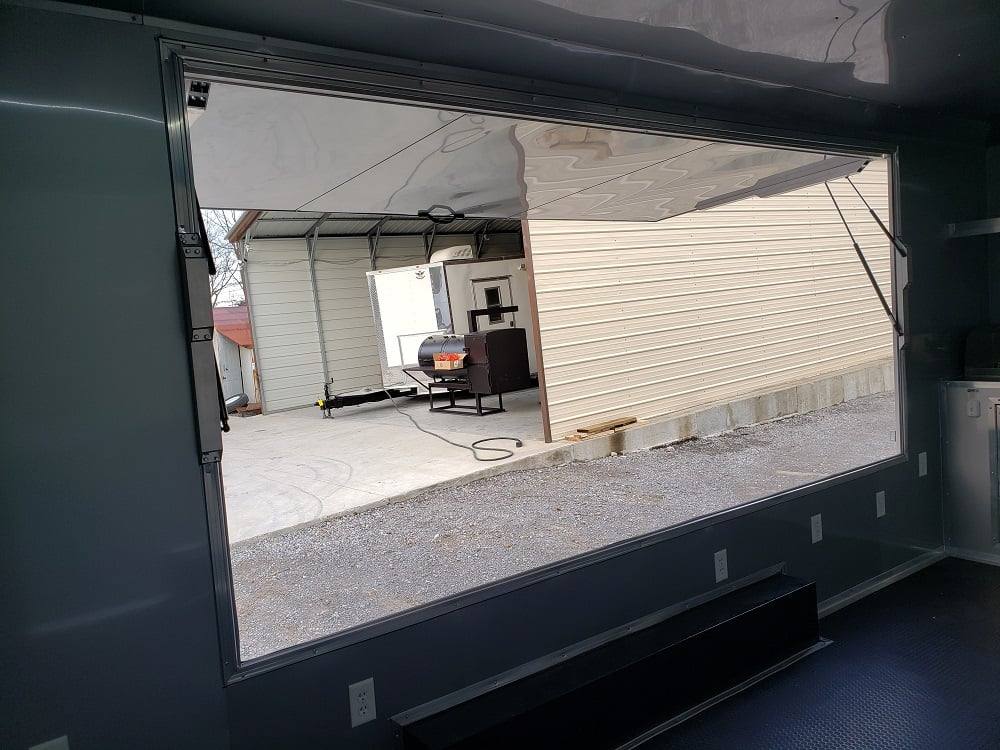305-8.5-x-18-white-concession-food-trailer-with-restroom-19.jpg 8.5' x 18' White Concession Food Trailer with Restroom