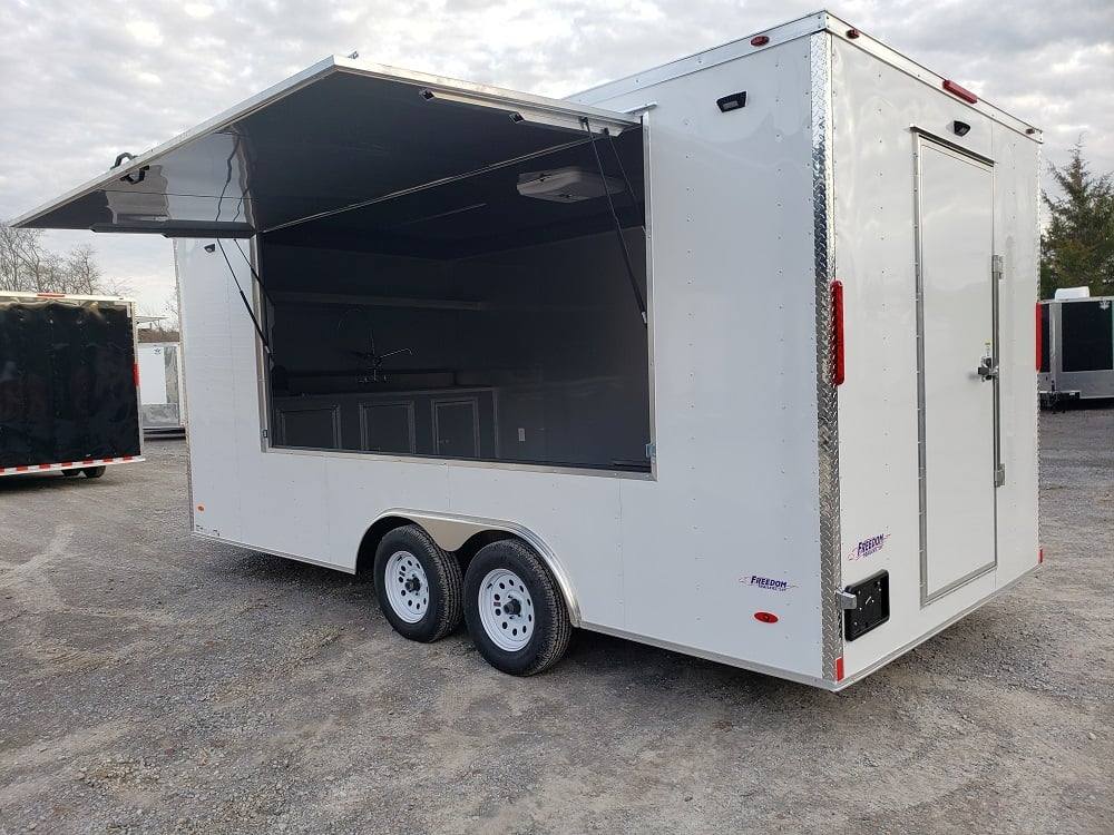 305-8.5-x-18-white-concession-food-trailer-with-restroom-21.jpg 8.5' x 18' White Concession Food Trailer with Restroom