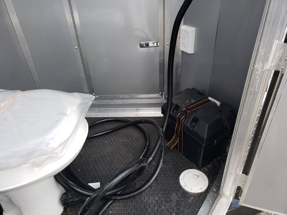 305-8.5-x-18-white-concession-food-trailer-with-restroom-3.jpg 8.5' x 18' White Concession Food Trailer with Restroom