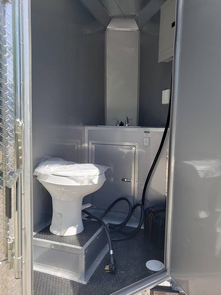 306-8.5-x-18-white-concession-food-trailer-with-restroom-and-appliances-17.jpg 8.5' x 18' White Concession Food Trailer with Restroom and Appliances