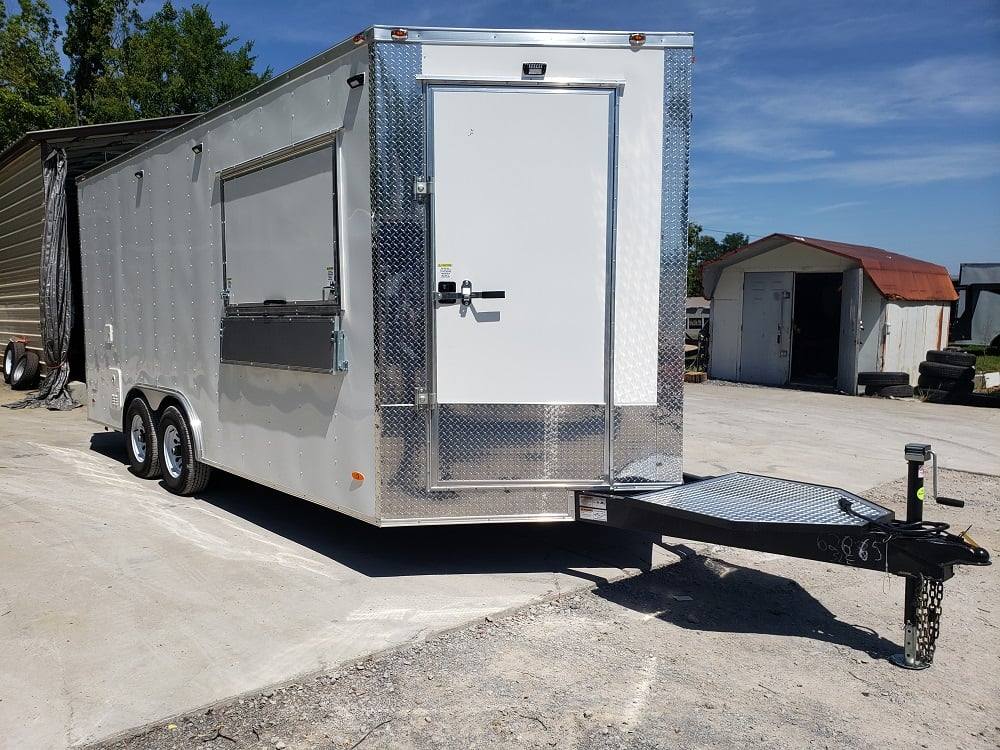 306-8.5-x-18-white-concession-food-trailer-with-restroom-and-appliances-25.jpg 8.5' x 18' White Concession Food Trailer with Restroom and Appliances