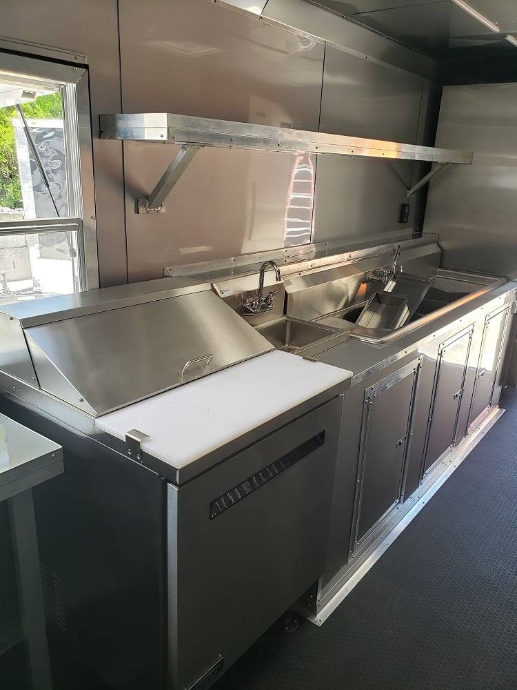 306-8.5-x-18-white-concession-food-trailer-with-restroom-and-appliances-28.jpg 8.5' x 18' White Concession Food Trailer with Restroom and Appliances