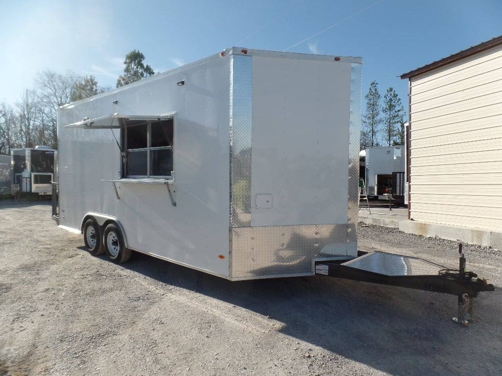 308-8.5-x-18-white-custom-concession-food-trailer-1.jpg 8.5' x 18' White Custom Concession Food Trailer