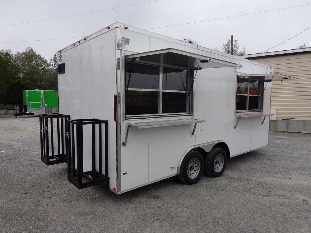 309-8.5-x-18-white-double-window-concession-food-trailer-14.jpg 8.5' x 18' White Double Window Concession Food Trailer