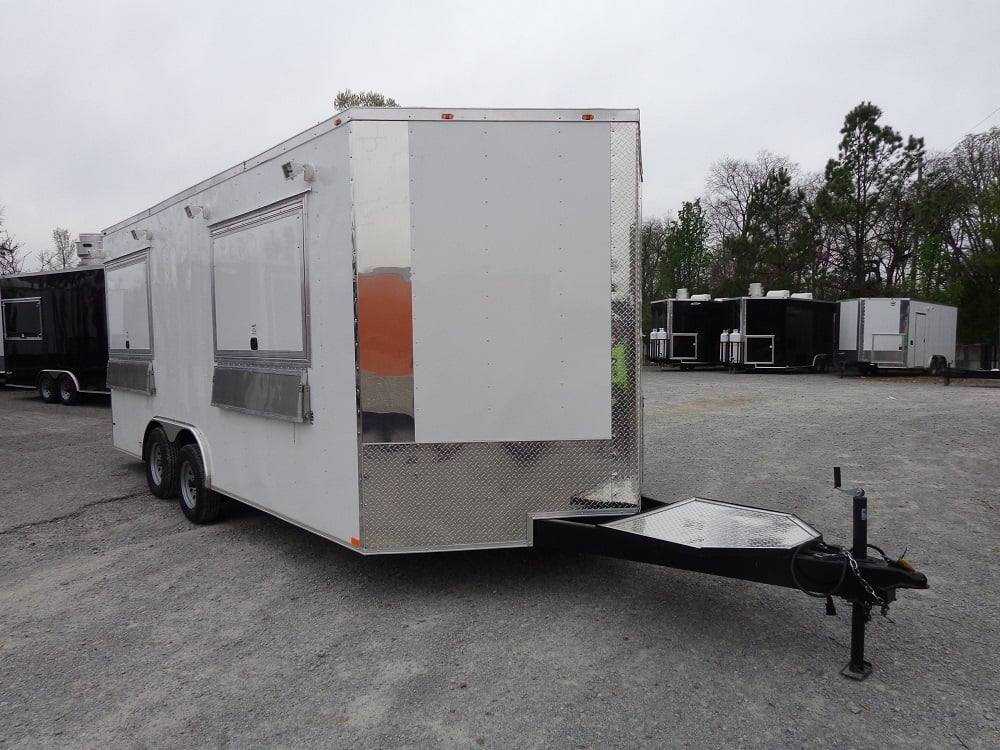 309-8.5-x-18-white-double-window-concession-food-trailer-3.jpg 8.5' x 18' White Double Window Concession Food Trailer