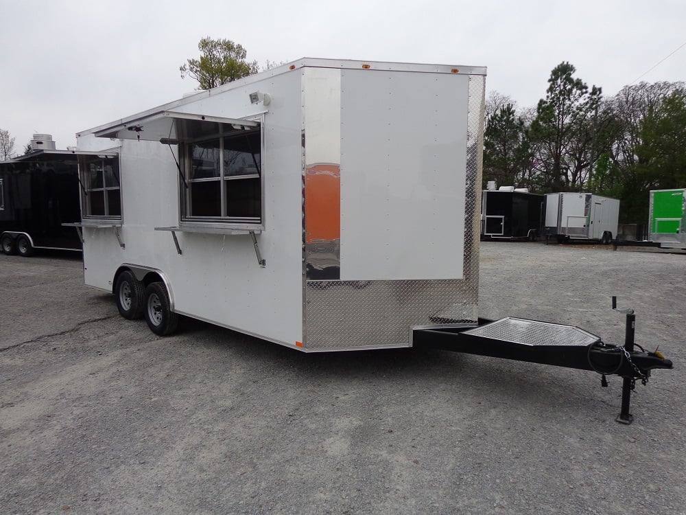 309-8.5-x-18-white-double-window-concession-food-trailer-5.jpg 8.5' x 18' White Double Window Concession Food Trailer