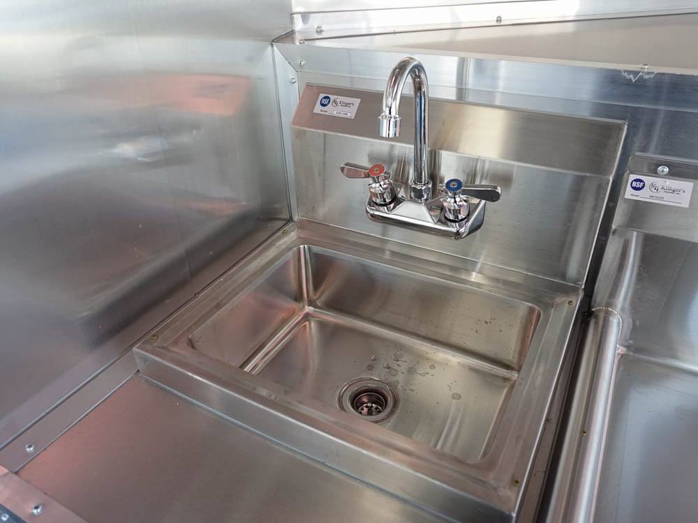 8.5 x 22 Red V-Nose BBQ Porch Concession Trailer