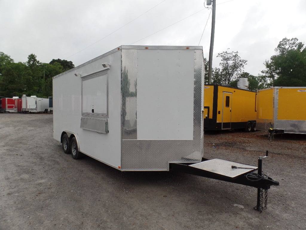 311-8.5-x-18-white-food-concession-catering-trailer-with-appliances-10.jpg 8.5' x 18' White Food Concession Catering Trailer With Appliances