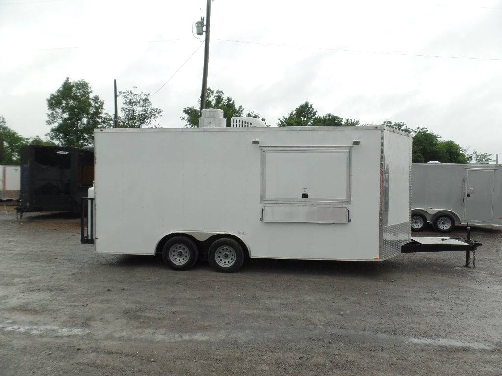 311-8.5-x-18-white-food-concession-catering-trailer-with-appliances-20.jpg 8.5' x 18' White Food Concession Catering Trailer With Appliances