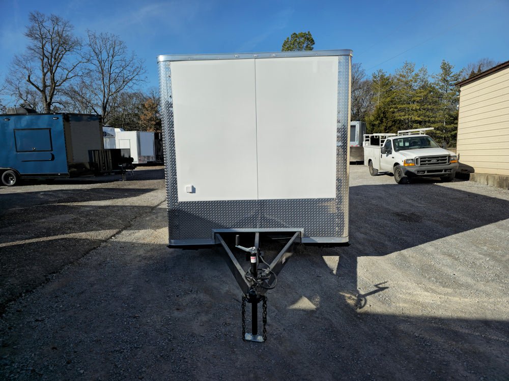 8.5' X 18' White Marketing Event Concession Trailer