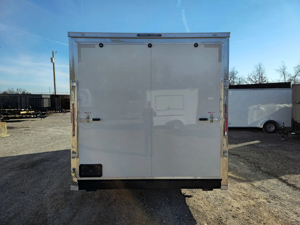8.5' X 18' White Marketing Event Concession Trailer