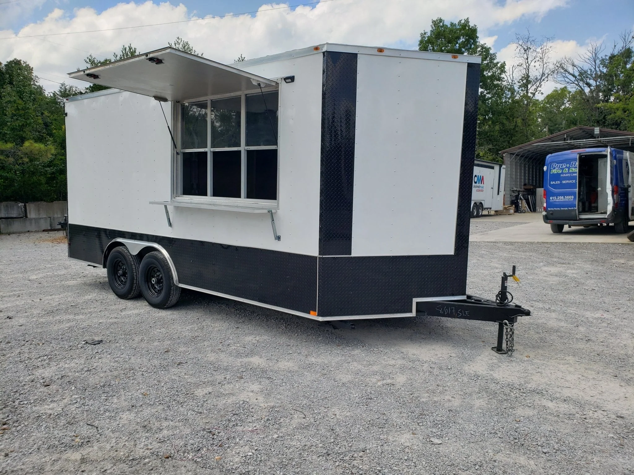 314-8.5-x-18-white-pizza-vending-concession-food-trailer-1.webp 8.5' x 18' White Pizza Vending Concession Food Trailer