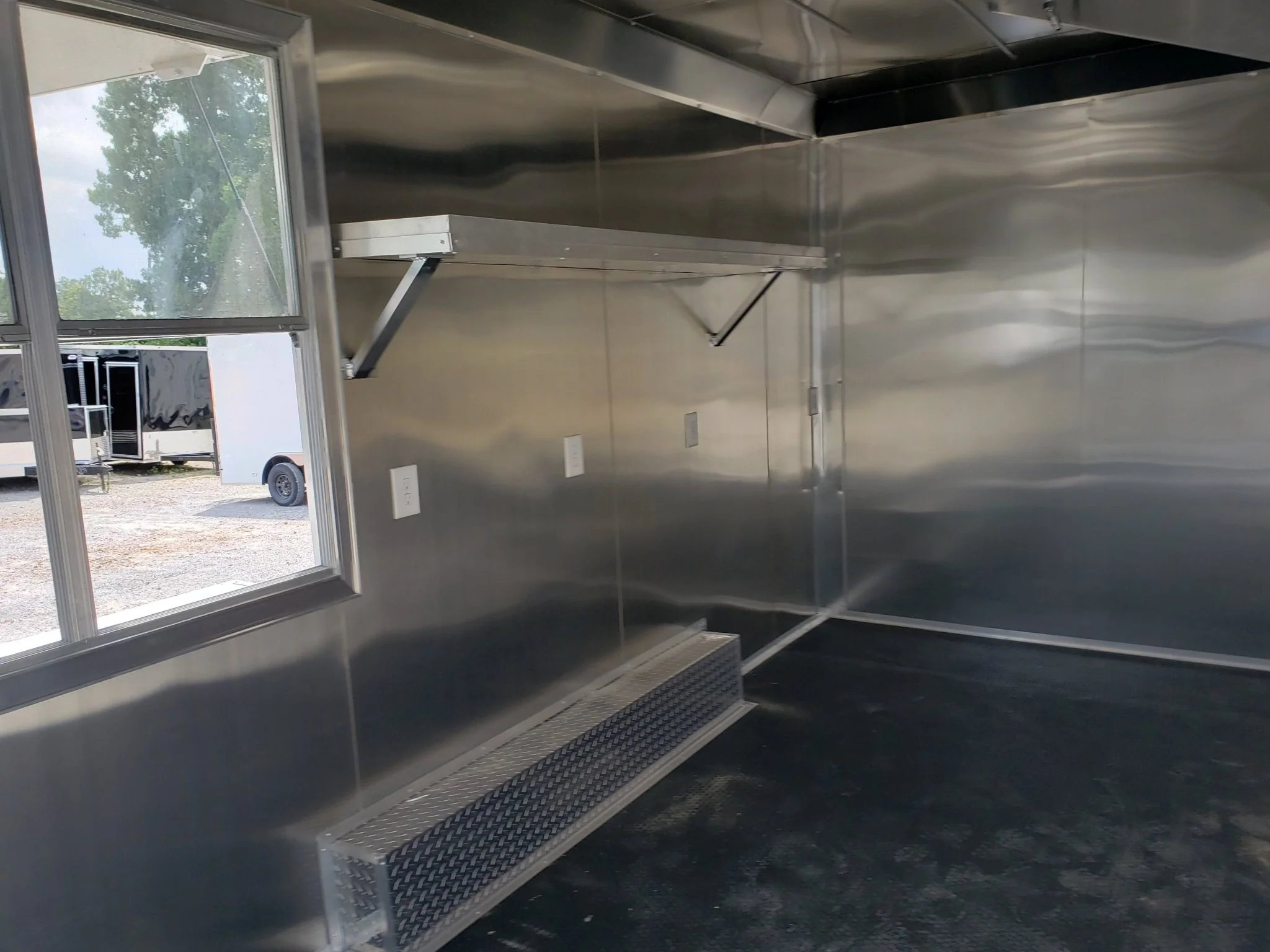 314-8.5-x-18-white-pizza-vending-concession-food-trailer-12.webp 8.5' x 18' White Pizza Vending Concession Food Trailer