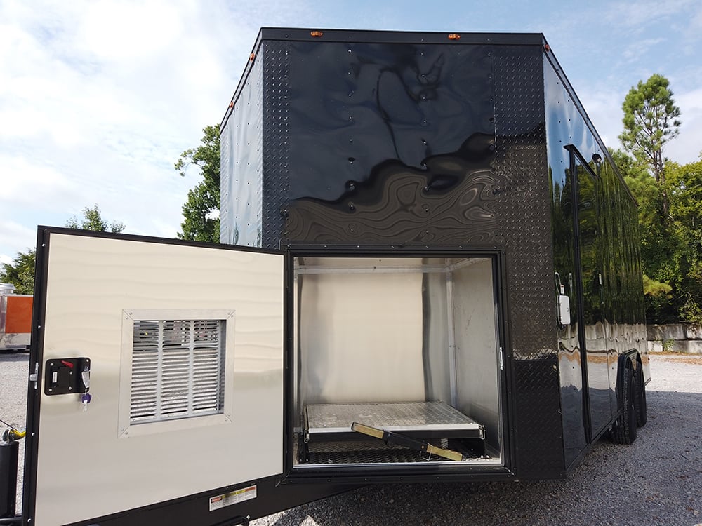 314-8.5-x-18-white-pizza-vending-concession-food-trailer-28.jpg 8.5' x 18' White Pizza Vending Concession Food Trailer