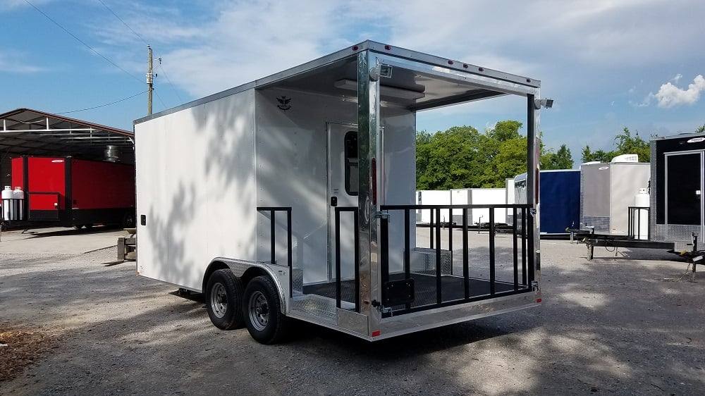 315-8.5-x-18-white-porch-style-event-concession-food-trailer-6.jpg 8.5' x 18' White Porch Style Event Concession Food Trailer