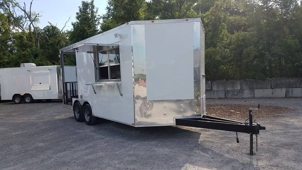 315-8.5-x-18-white-porch-style-event-concession-food-trailer-8.jpg 8.5' x 18' White Porch Style Event Concession Food Trailer