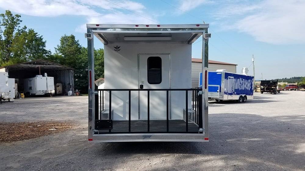 315-8.5-x-18-white-porch-style-event-concession-food-trailer-9.jpg 8.5' x 18' White Porch Style Event Concession Food Trailer