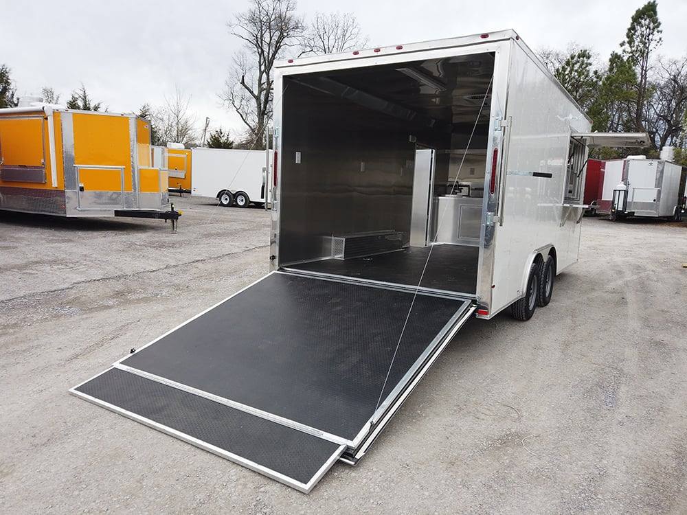 316-8.5-x-18-white-vending-concession-food-trailer-2.jpg 8.5' x 18' White Vending Concession Food Trailer
