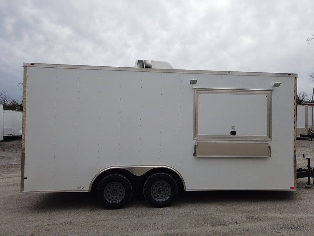 316-8.5-x-18-white-vending-concession-food-trailer-4.jpg 8.5' x 18' White Vending Concession Food Trailer