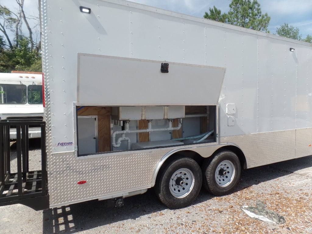 317-8.5-x-18-white-yogurt-concession-food-trailer-10.jpg 8.5' x 18' White Yogurt Concession Food Trailer